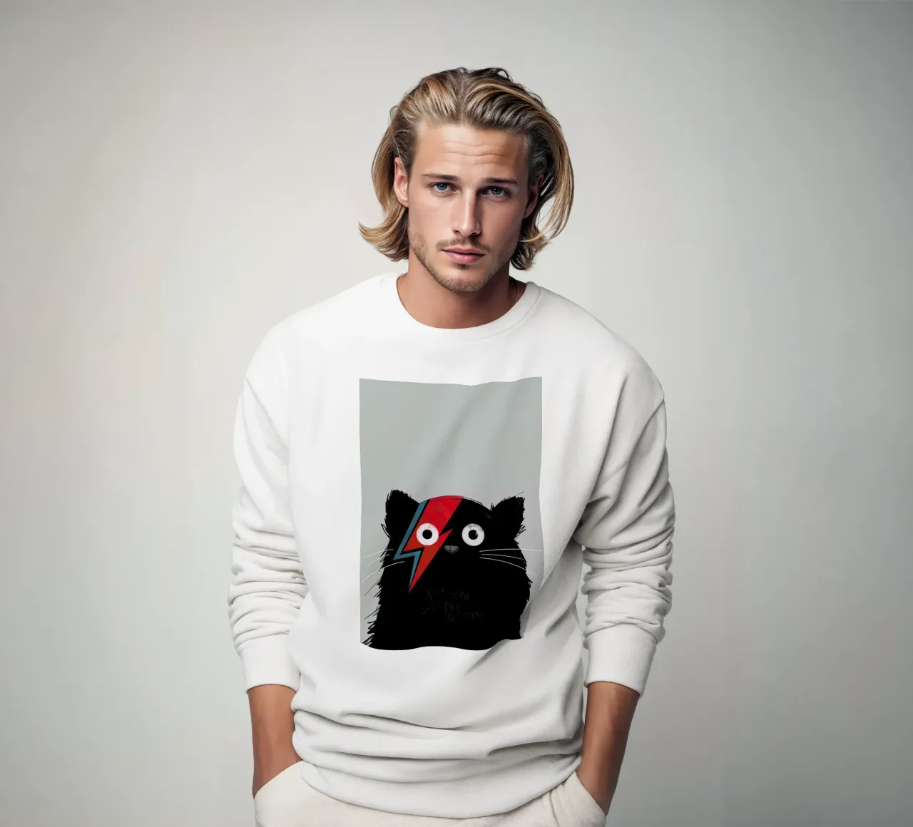 Cat Hero felpa da Doozal