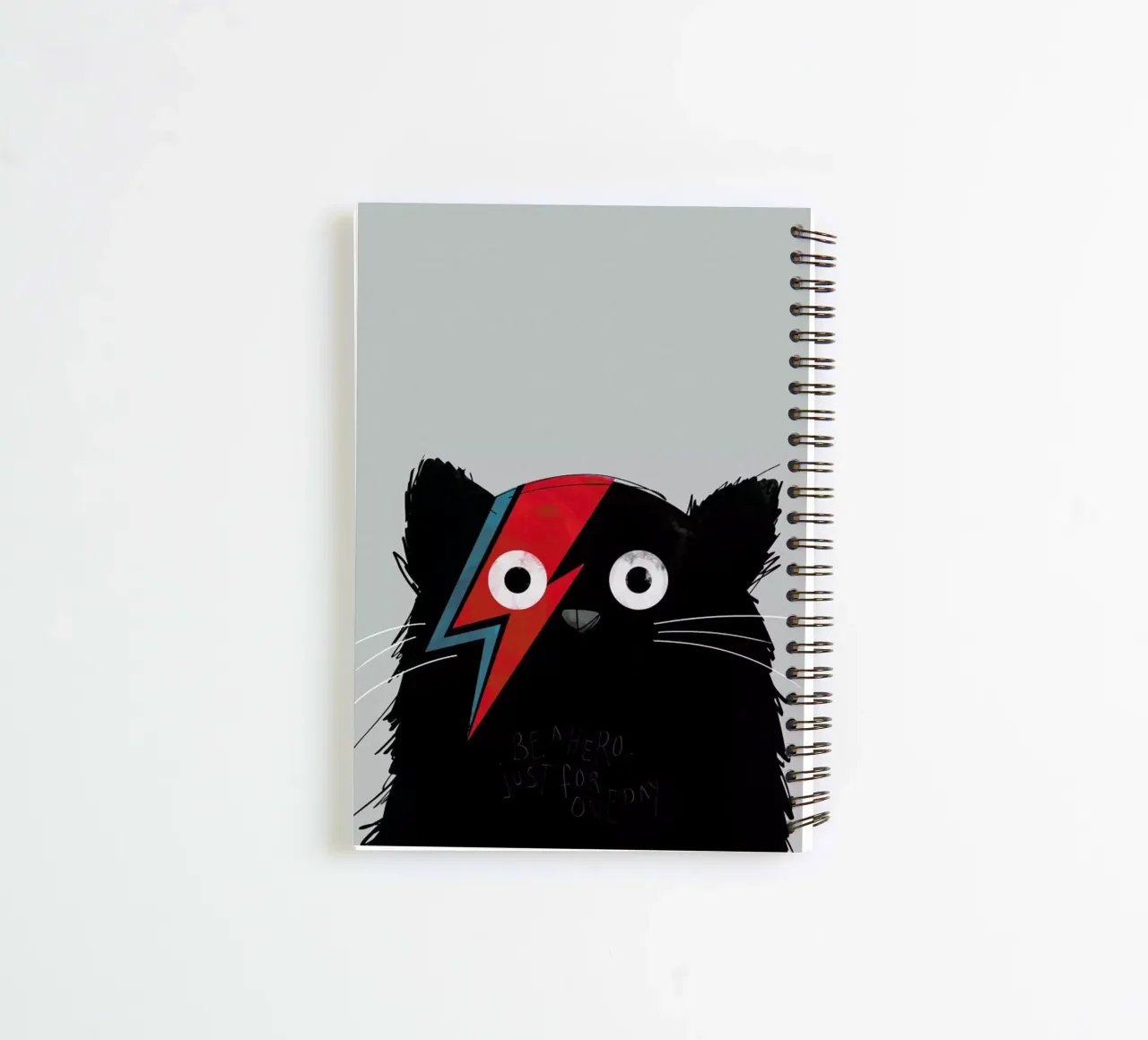 Cat Hero spiral notebook by Doozal