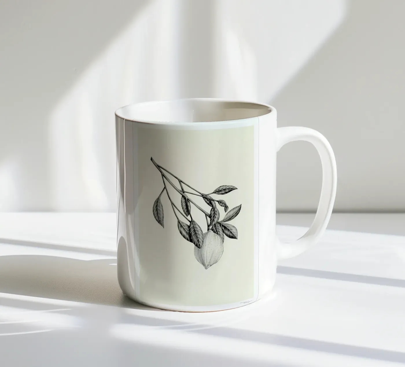 Lemon ceramic mug by Faunesque