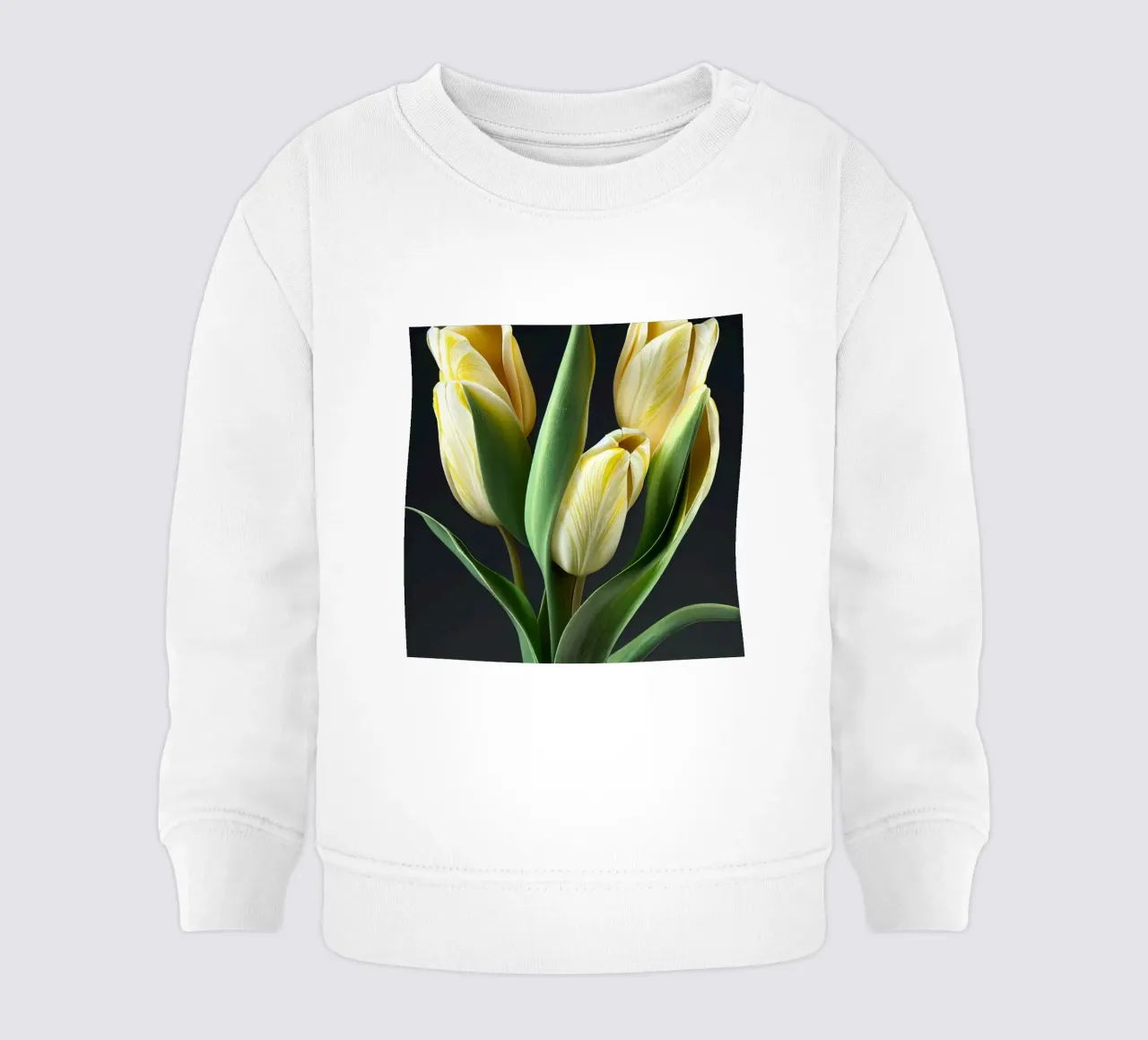 Macro fiore di tulipano felpa neonato da Bold Blooms