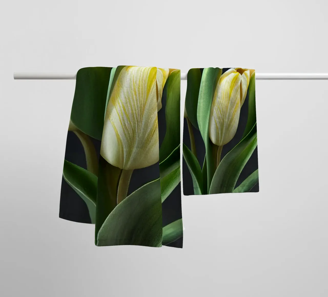 Macro Tulp Bloem badhanddoek van Bold Blooms