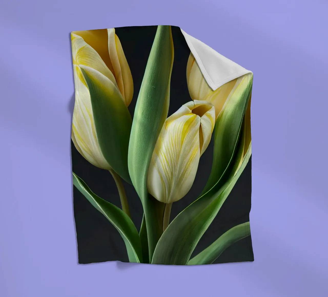 Macro fiore di tulipano coperta in pile da Bold Blooms