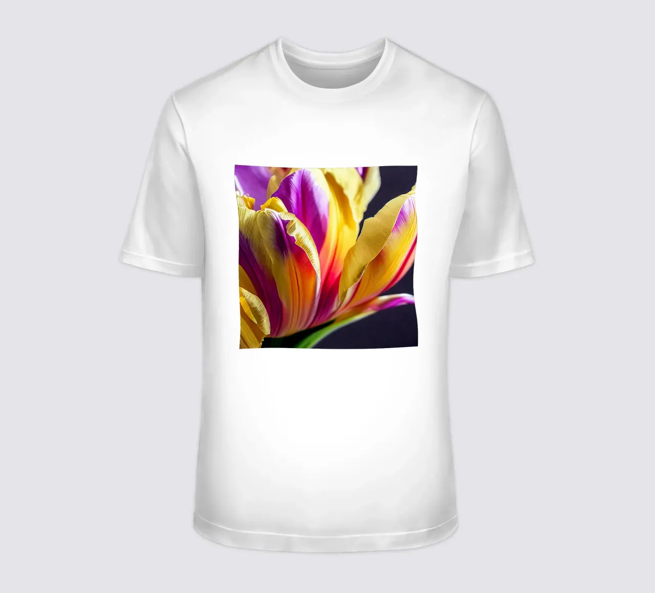 Macro fiore di tulipano t-shirt da Bold Blooms