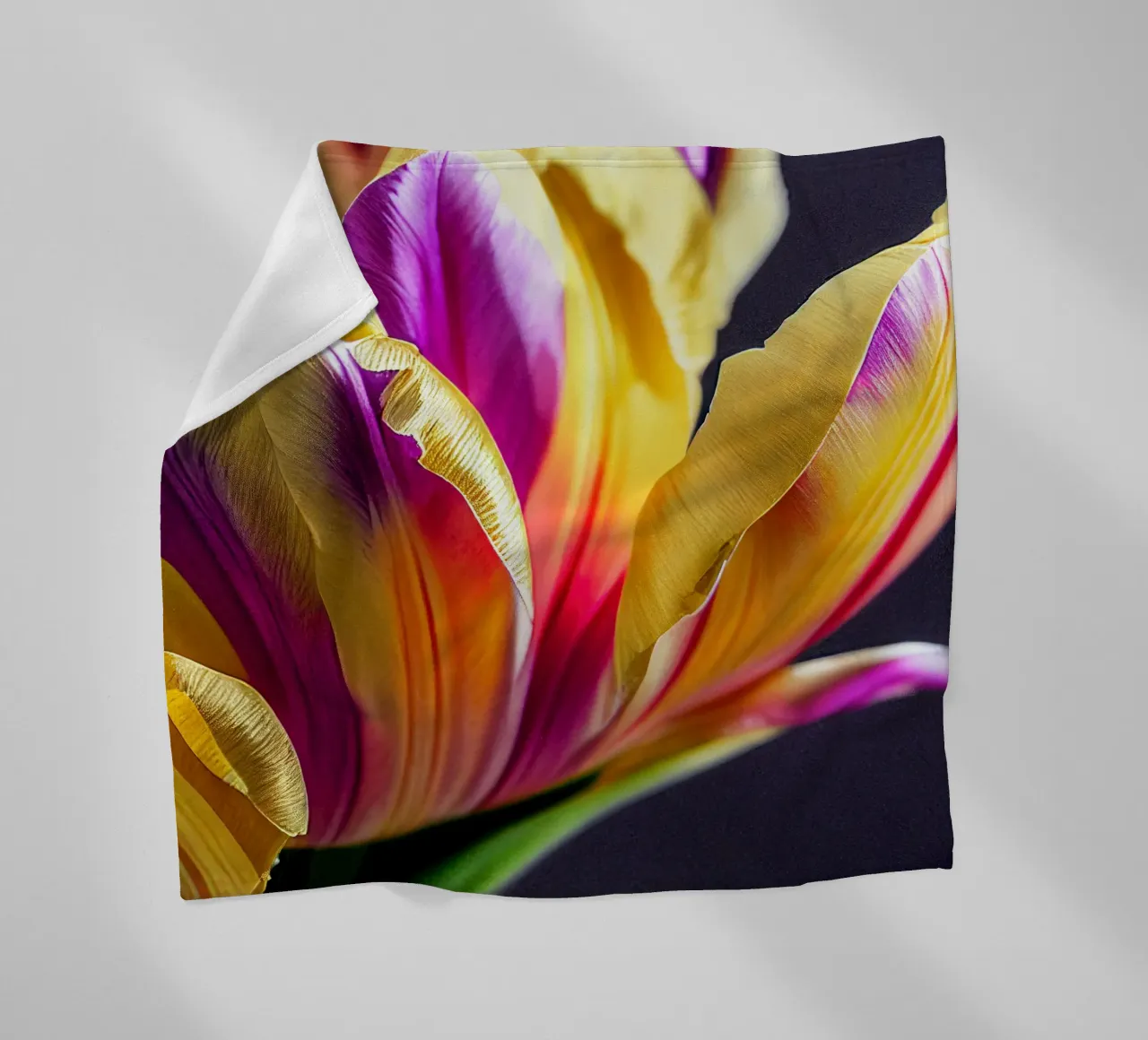 Macro fiore di tulipano coperta in pile da Bold Blooms