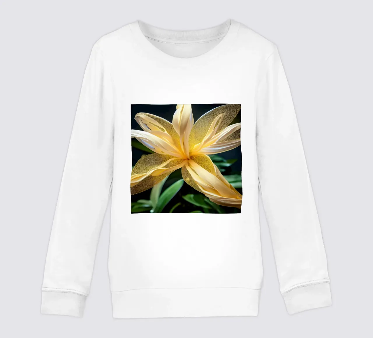 Macro fiore di oleandro giallo felpa bambino da Bold Blooms