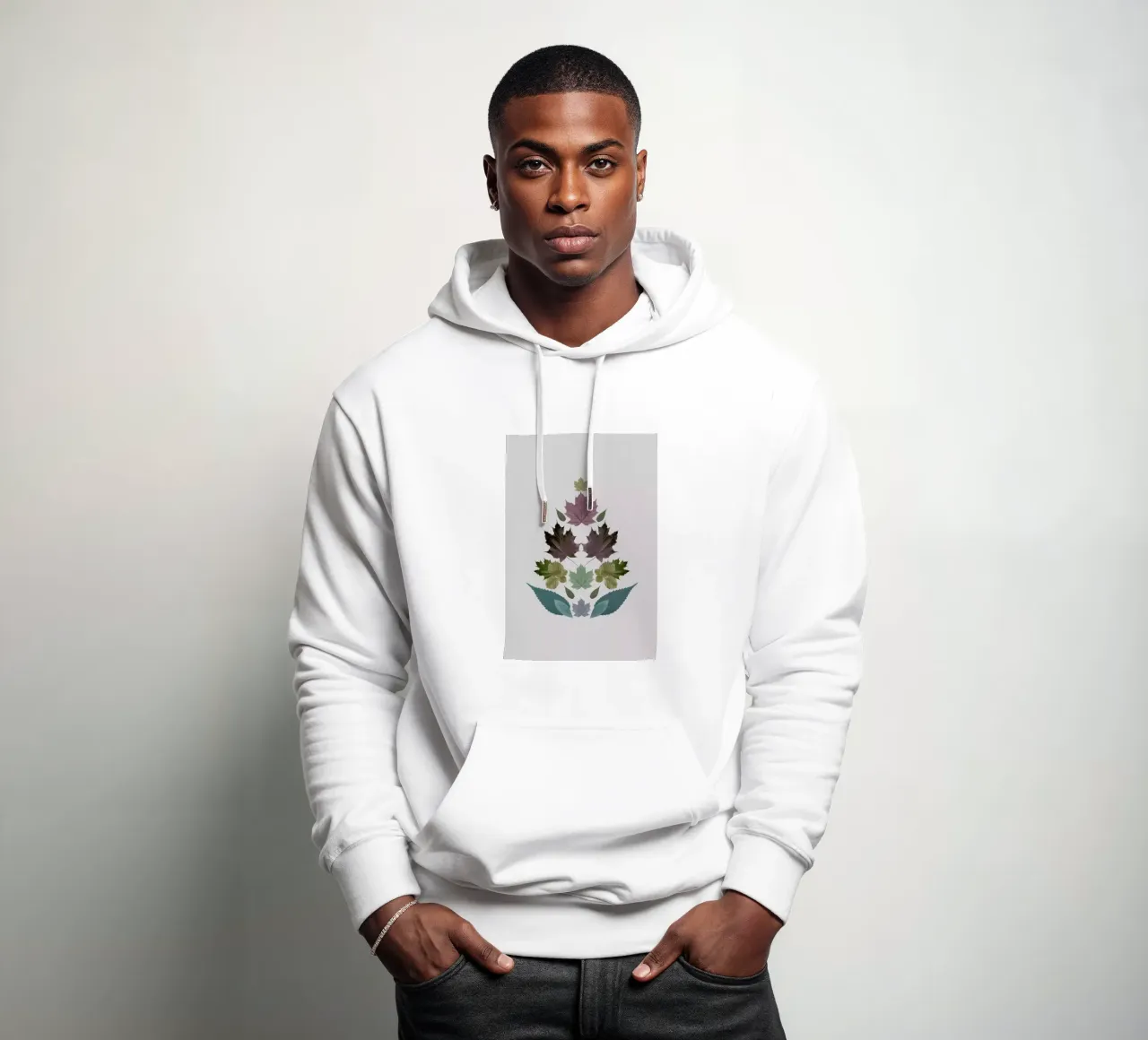 Leaves Tree felpa con cappuccio da The Wall Shop