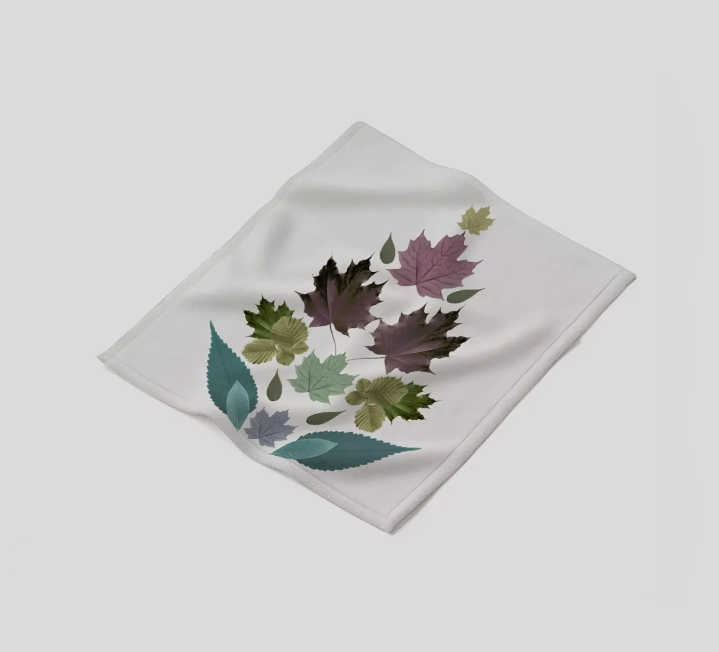 Leaves Tree Fleecedecke von The Wall Shop