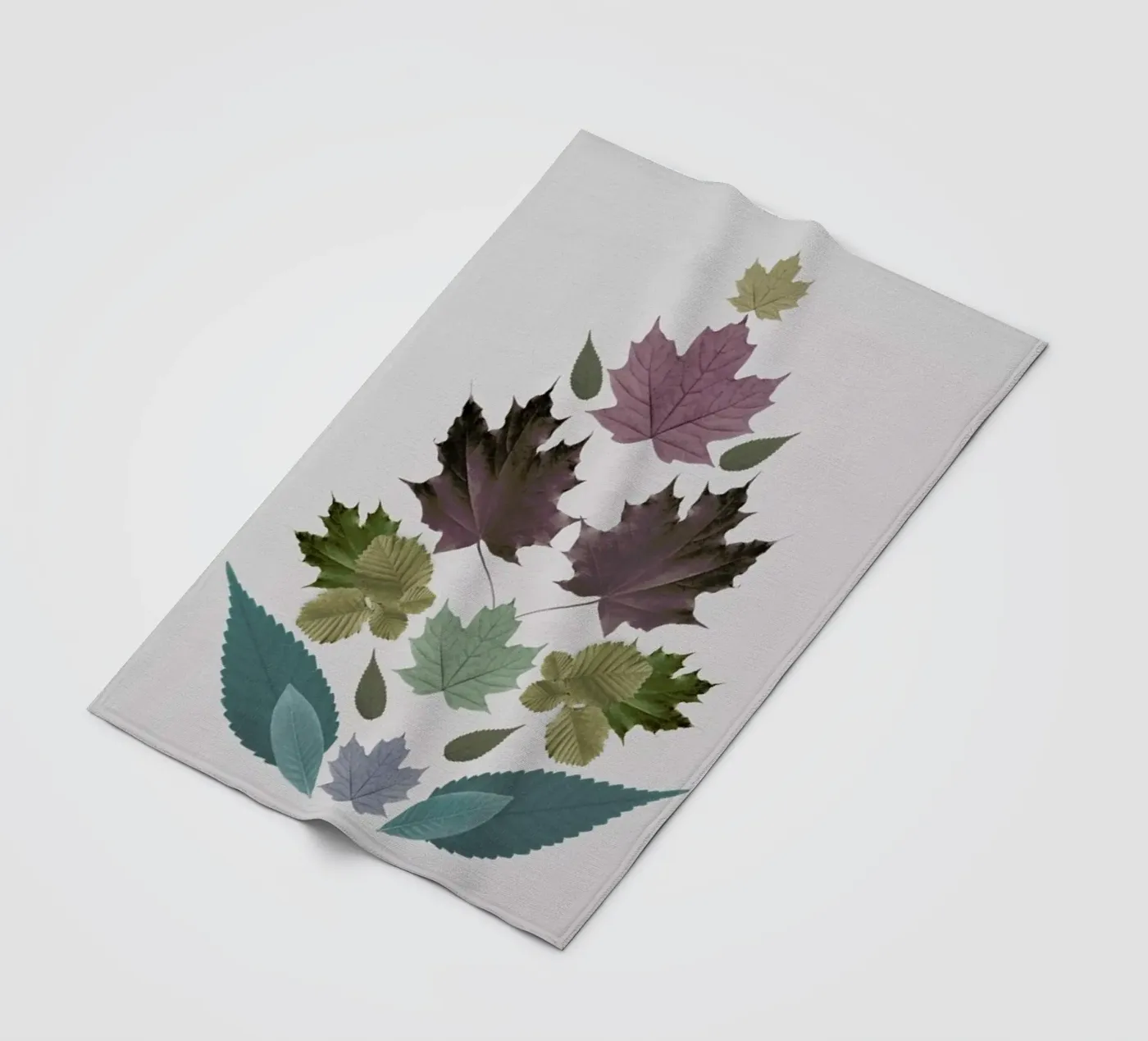 Leaves Tree Fleecedecke von The Wall Shop