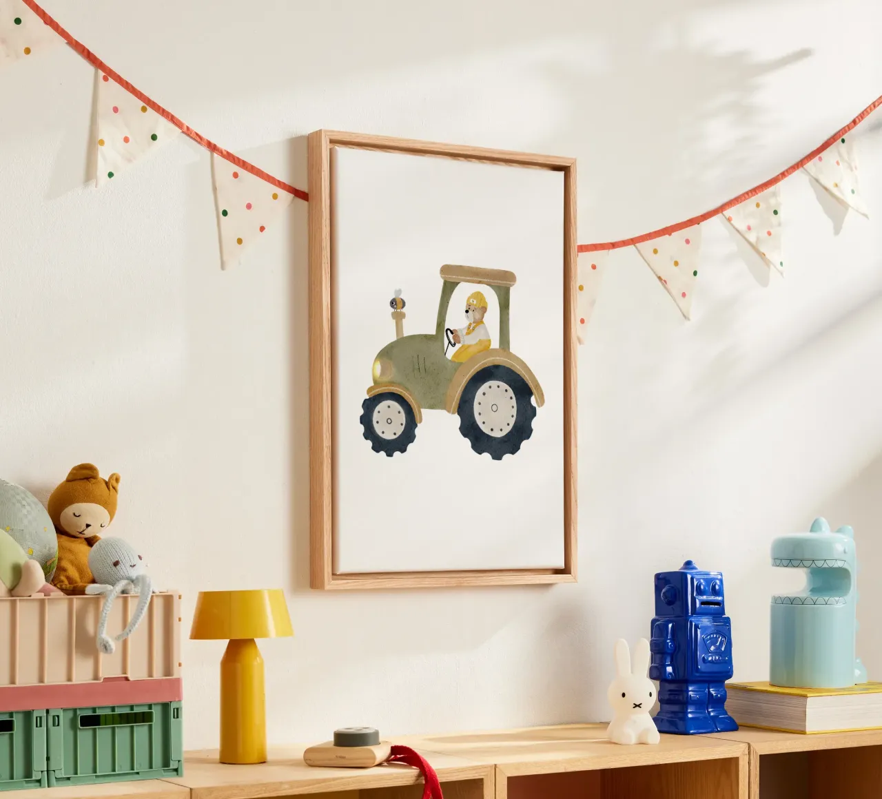 Traktor Hummel Bär Bauernhof canvas van HummelBär