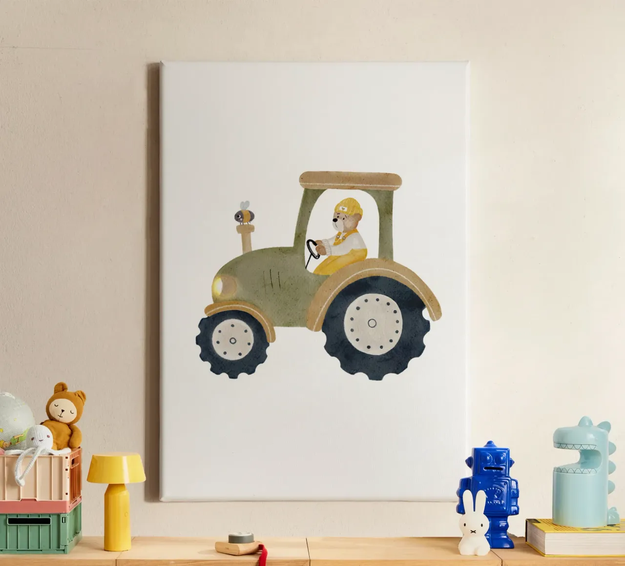 Traktor Hummel Bär Bauernhof canvas van HummelBär