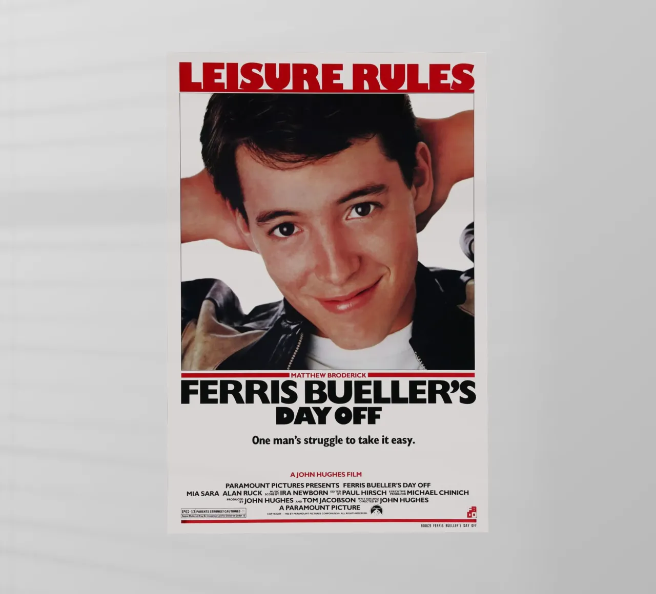 Ferris Bueller's Day Off pellicola backlit da Attaboy Dsgn