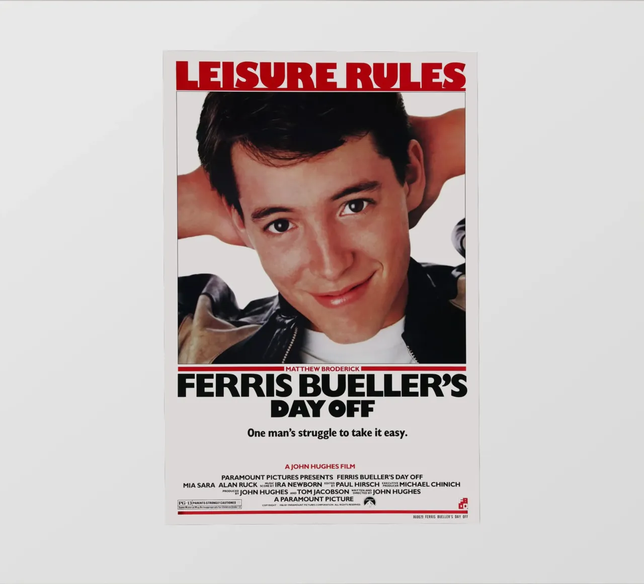 Ferris Bueller's Day Off telo in pvc da Attaboy Dsgn