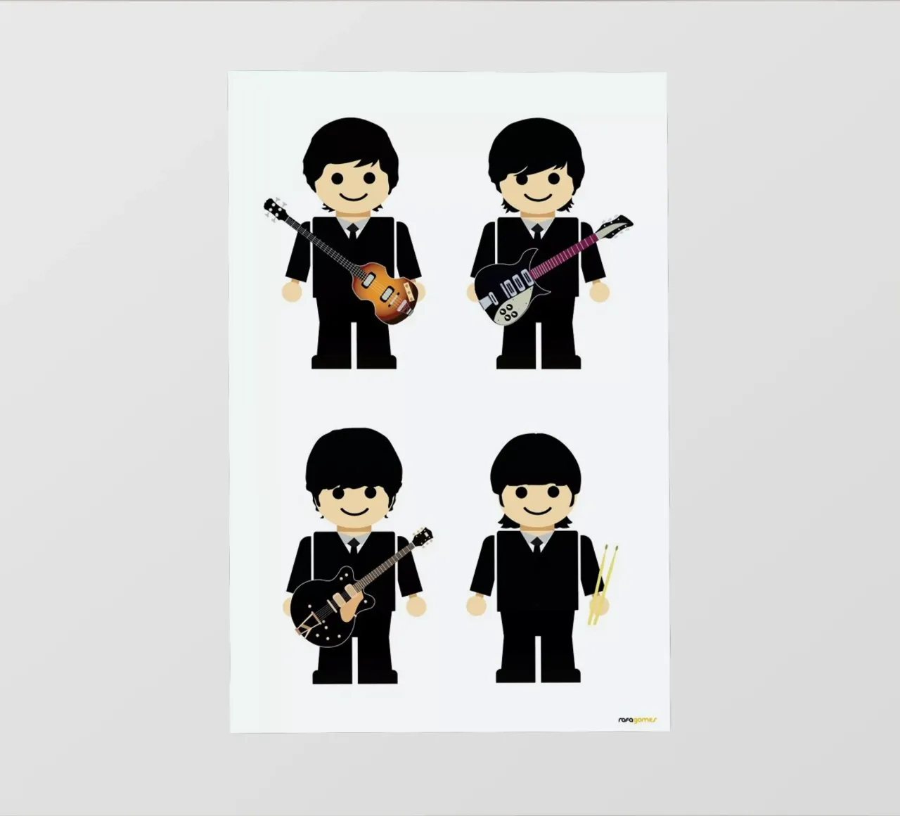 The Beatles Toy telo in pvc da Rafa Gomes