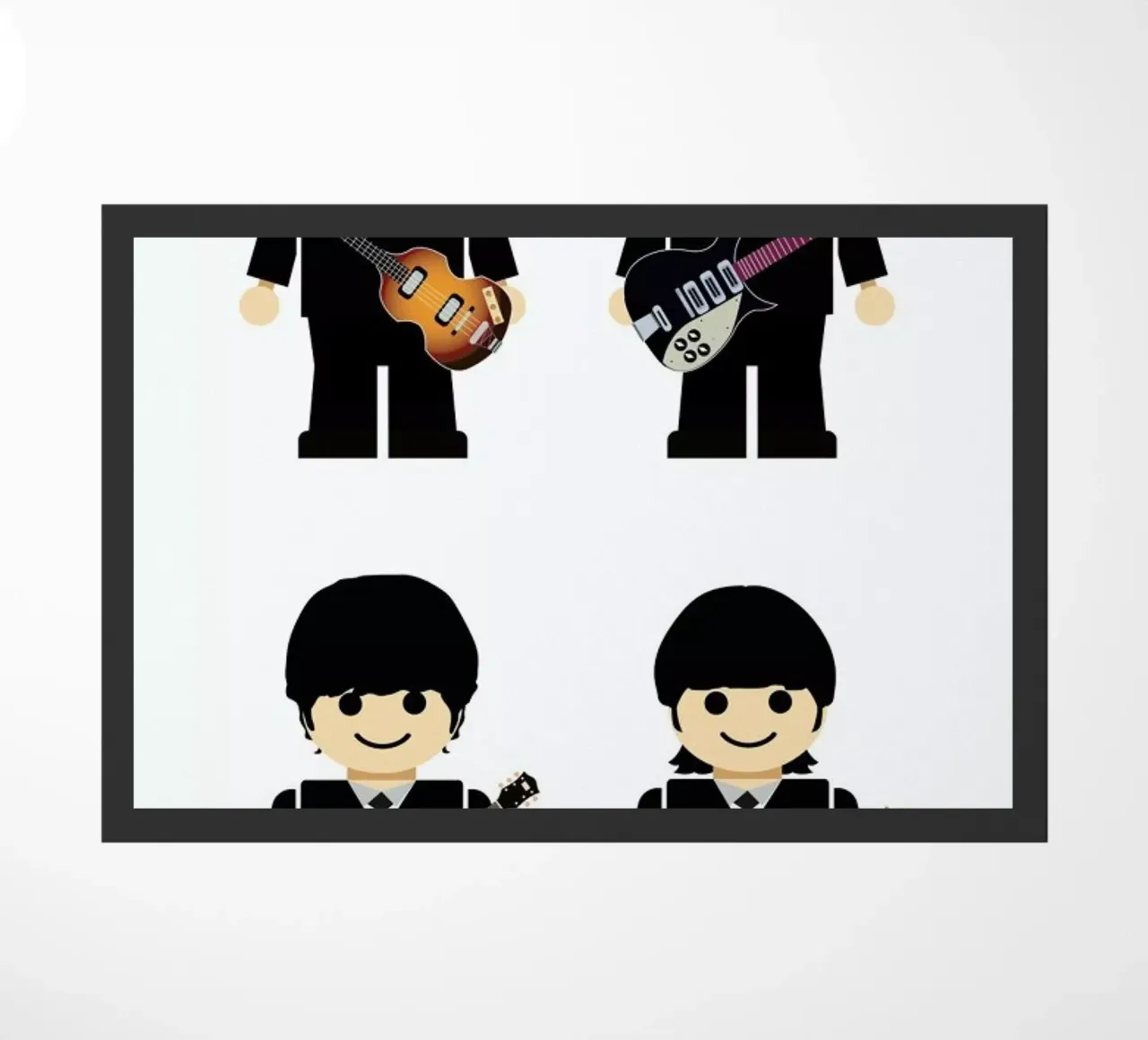 The Beatles Toy doormat by Rafa Gomes
