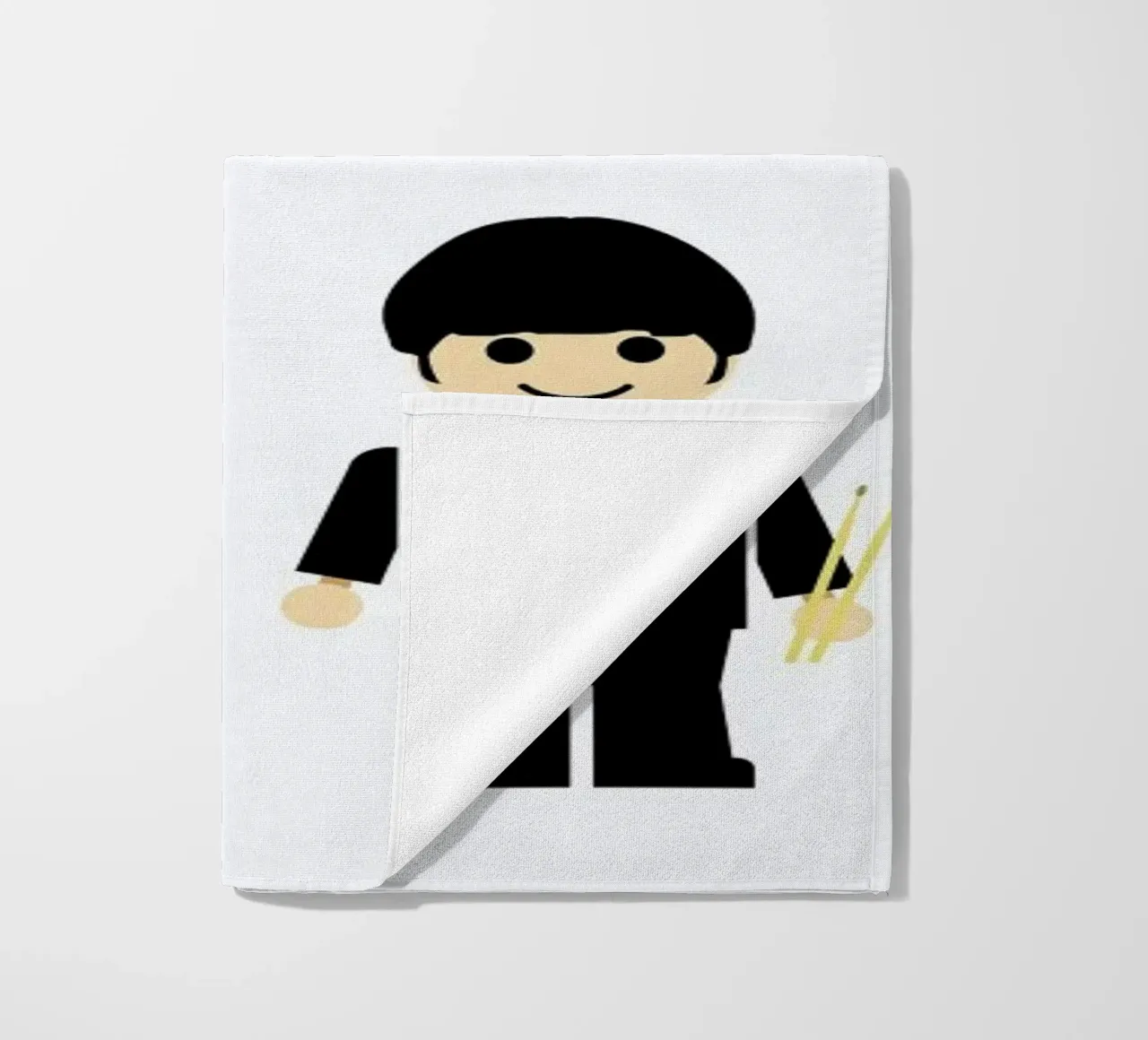 The Beatles Toy beach towel by Rafa Gomes