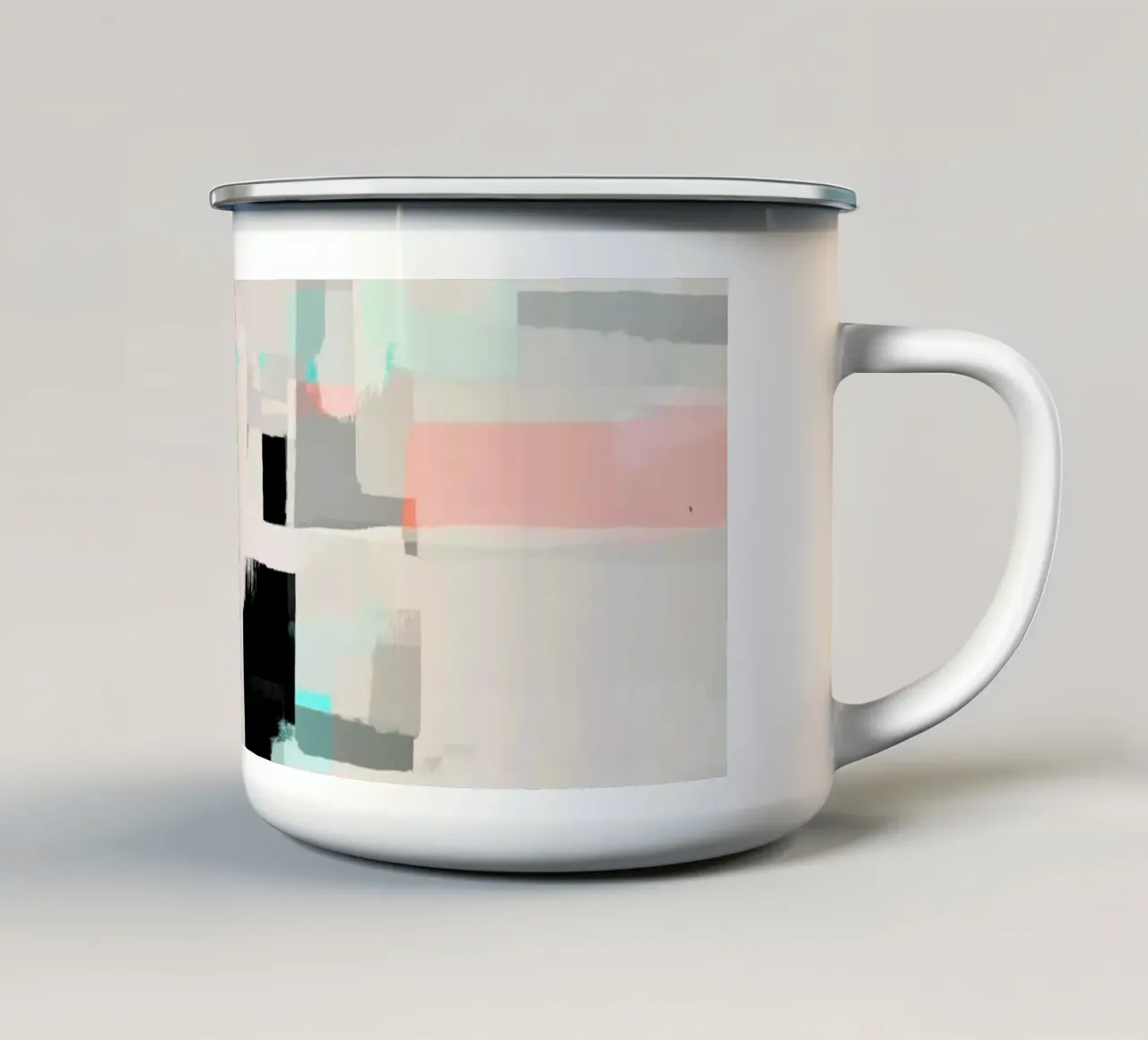 Pintura abstracta nº 7 taza de esmalte de Metron