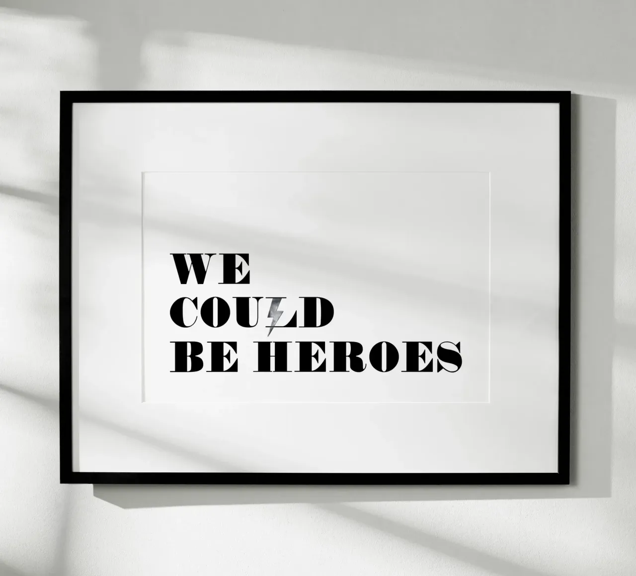 Heroes poster con telaio in plastica da KRUTH DESIGN