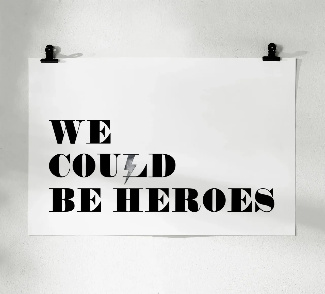 Heroes poster con telaio in plastica da KRUTH DESIGN