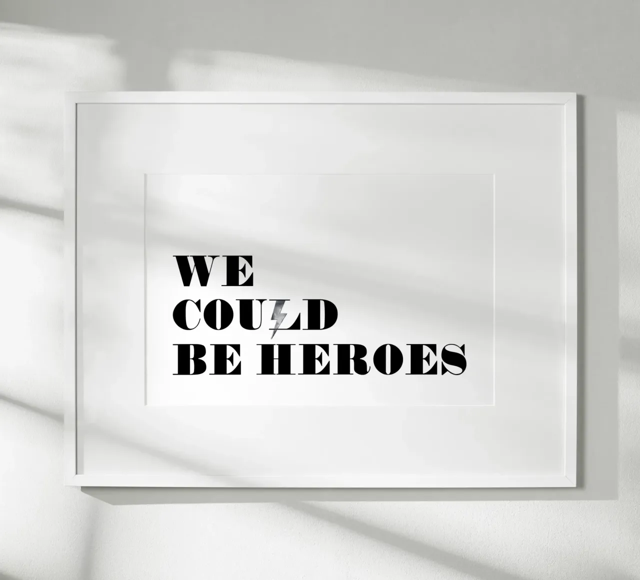 Heroes poster con telaio in plastica da KRUTH DESIGN