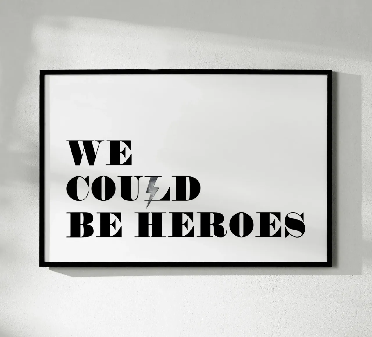 Heroes poster con telaio in plastica da KRUTH DESIGN