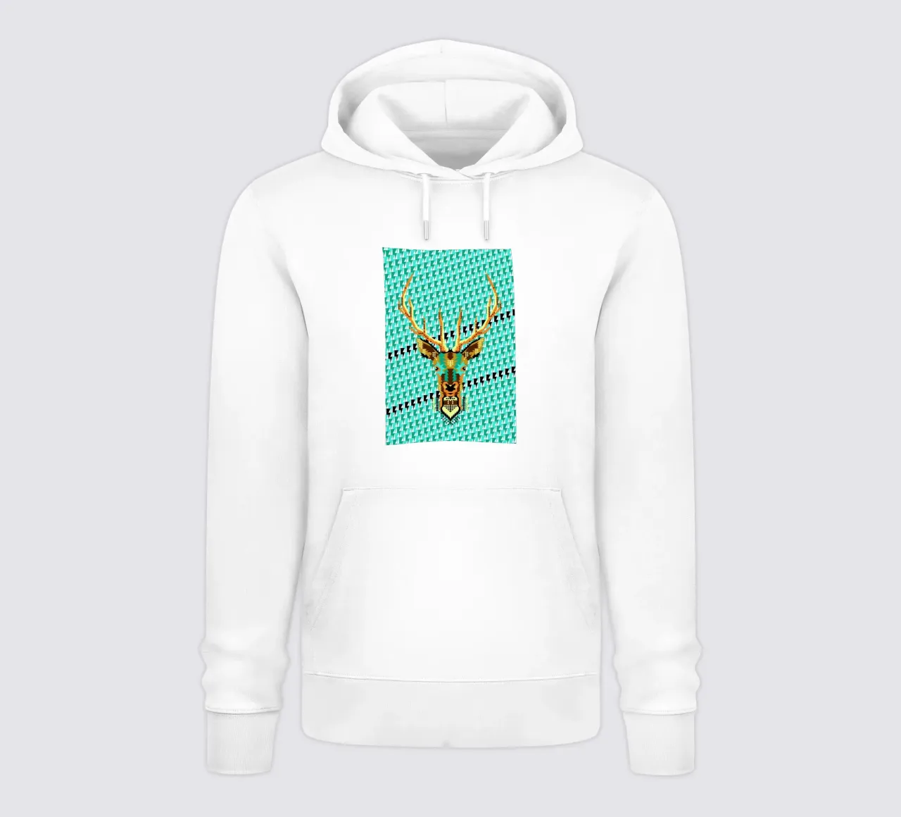 Geometric Deer felpa con cappuccio da Chobopop