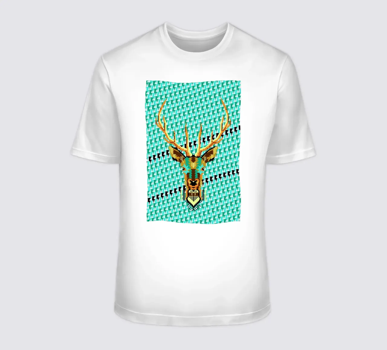 Geometric Deer t-shirt by Chobopop