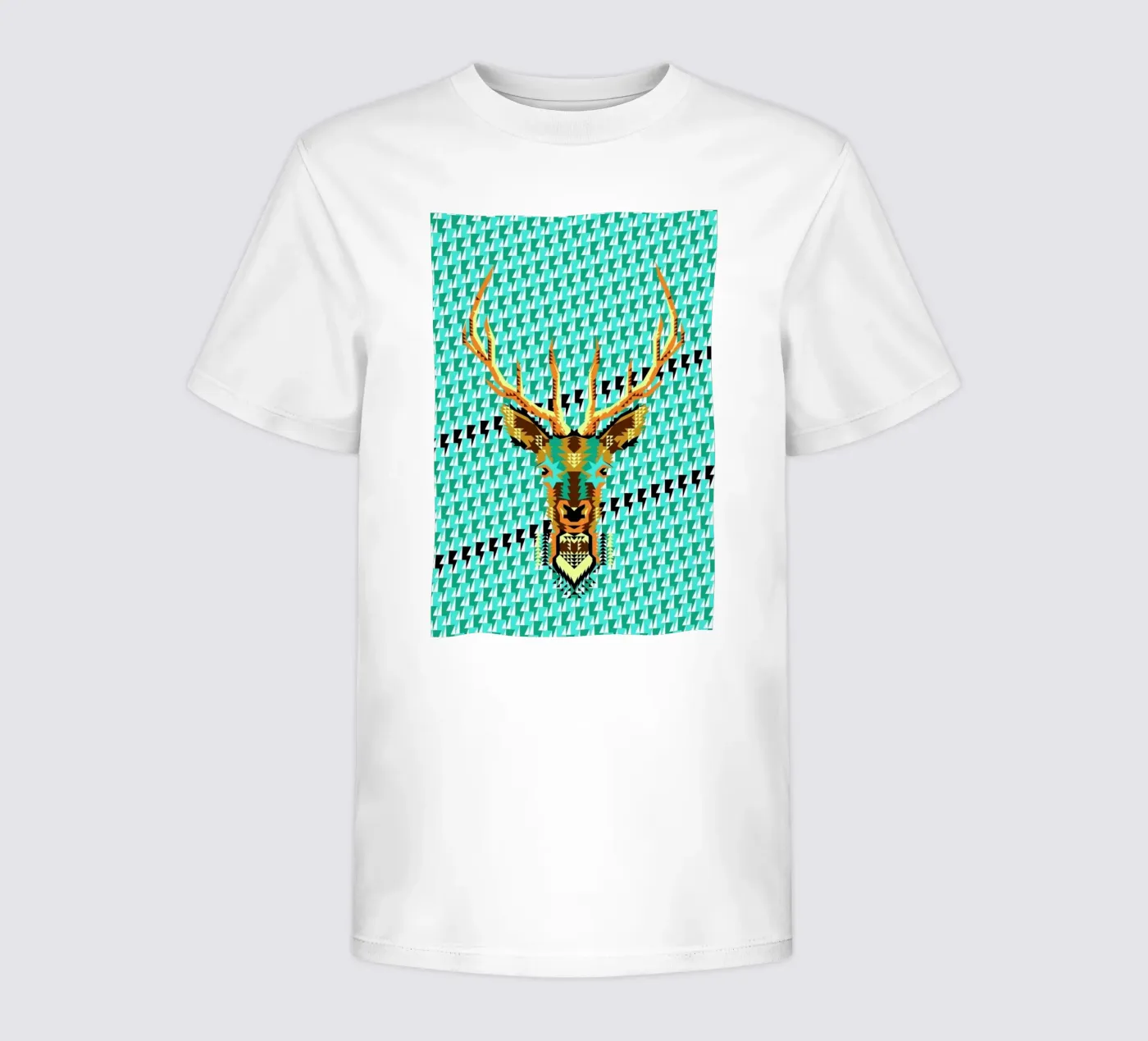 Geometric Deer t-shirt bambini da Chobopop