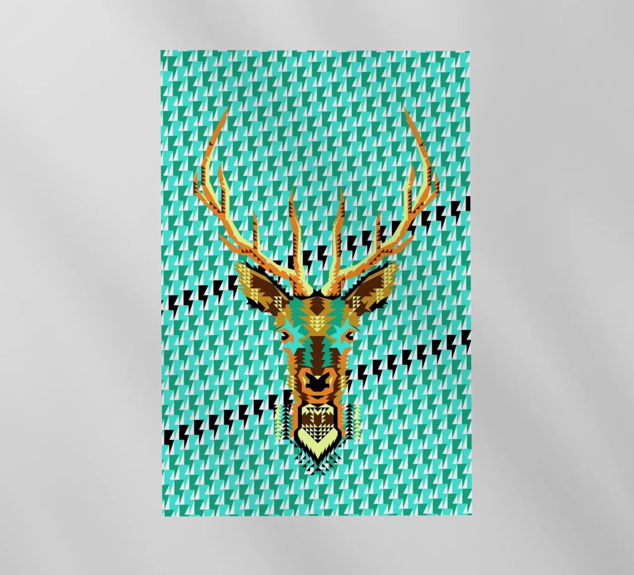 Geometric Deer pellicola backlit da Chobopop