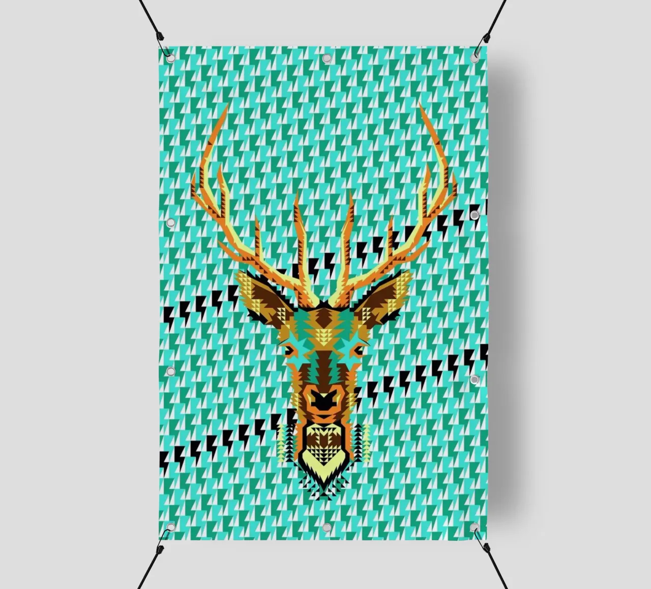 Geometric Deer telo in pvc da Chobopop