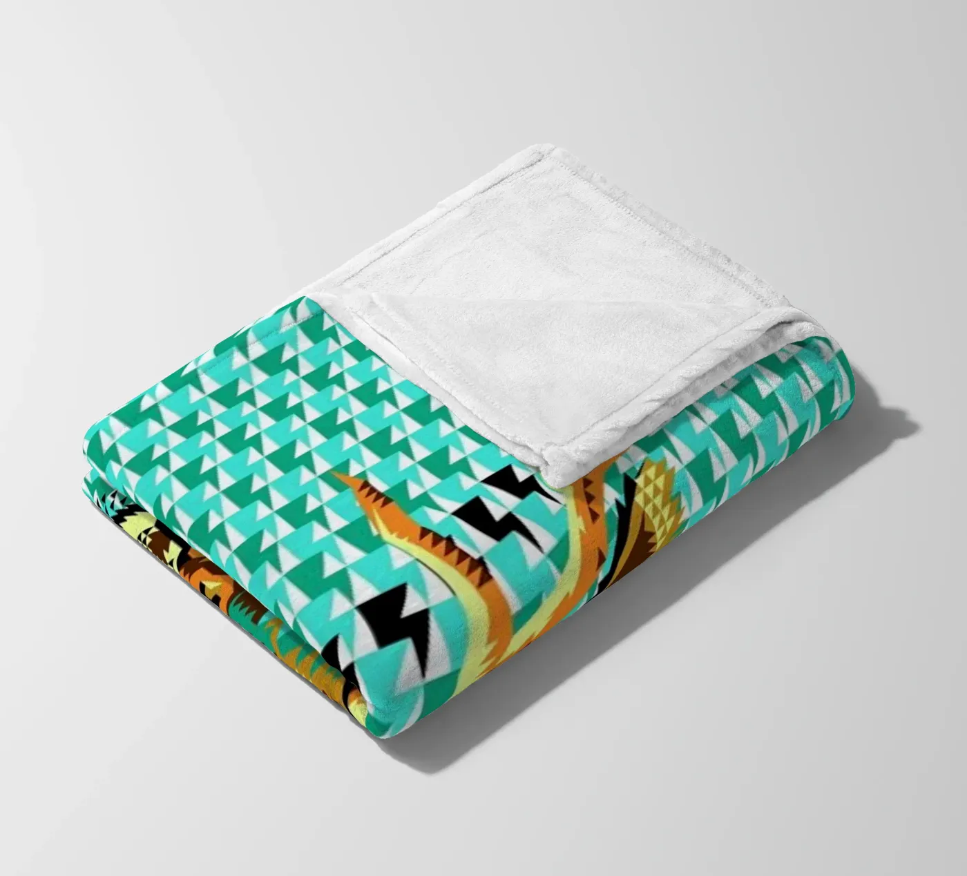 Geometric Deer Fleecedecke von Chobopop