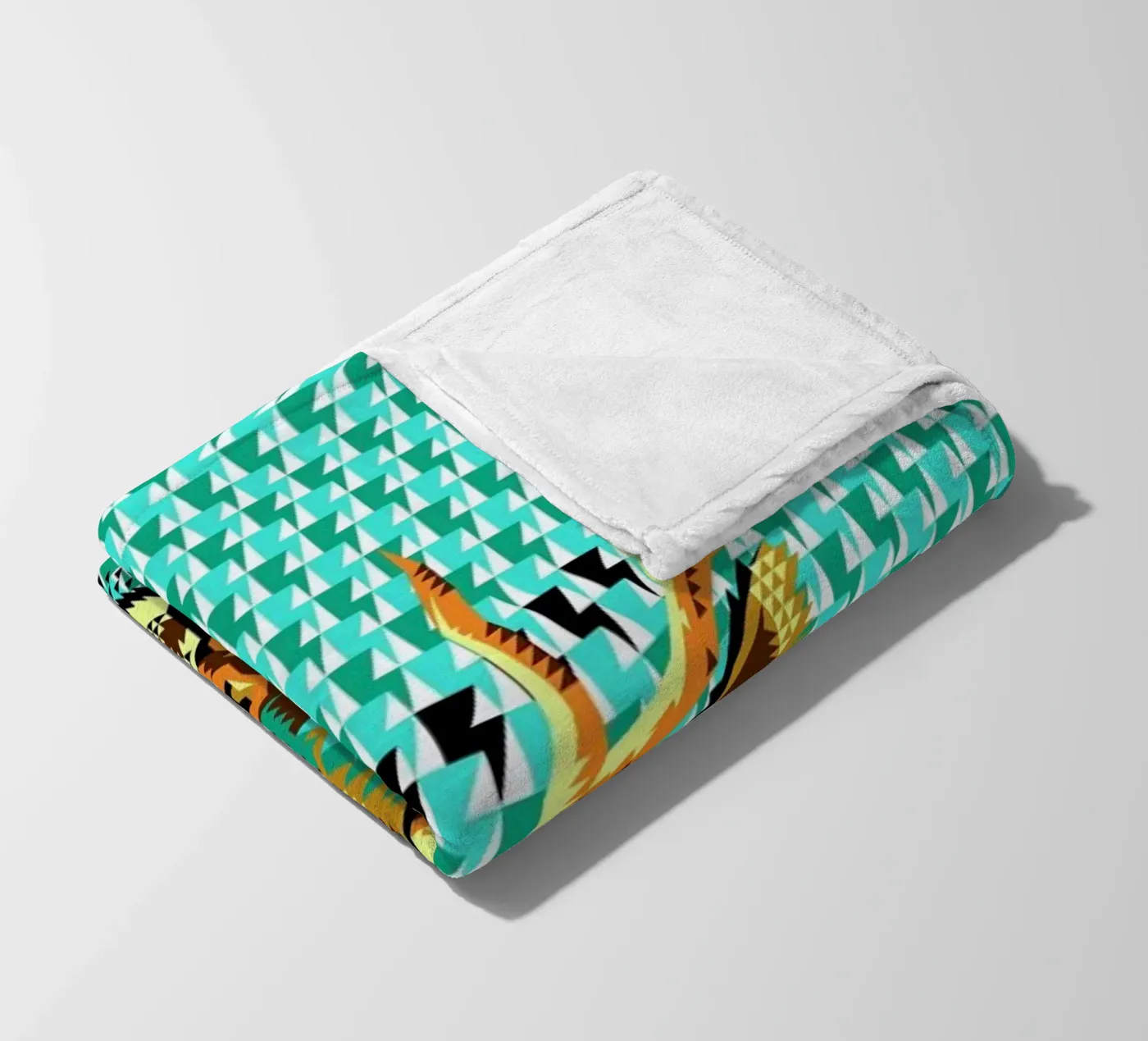Geometric Deer Fleecedecke von Chobopop