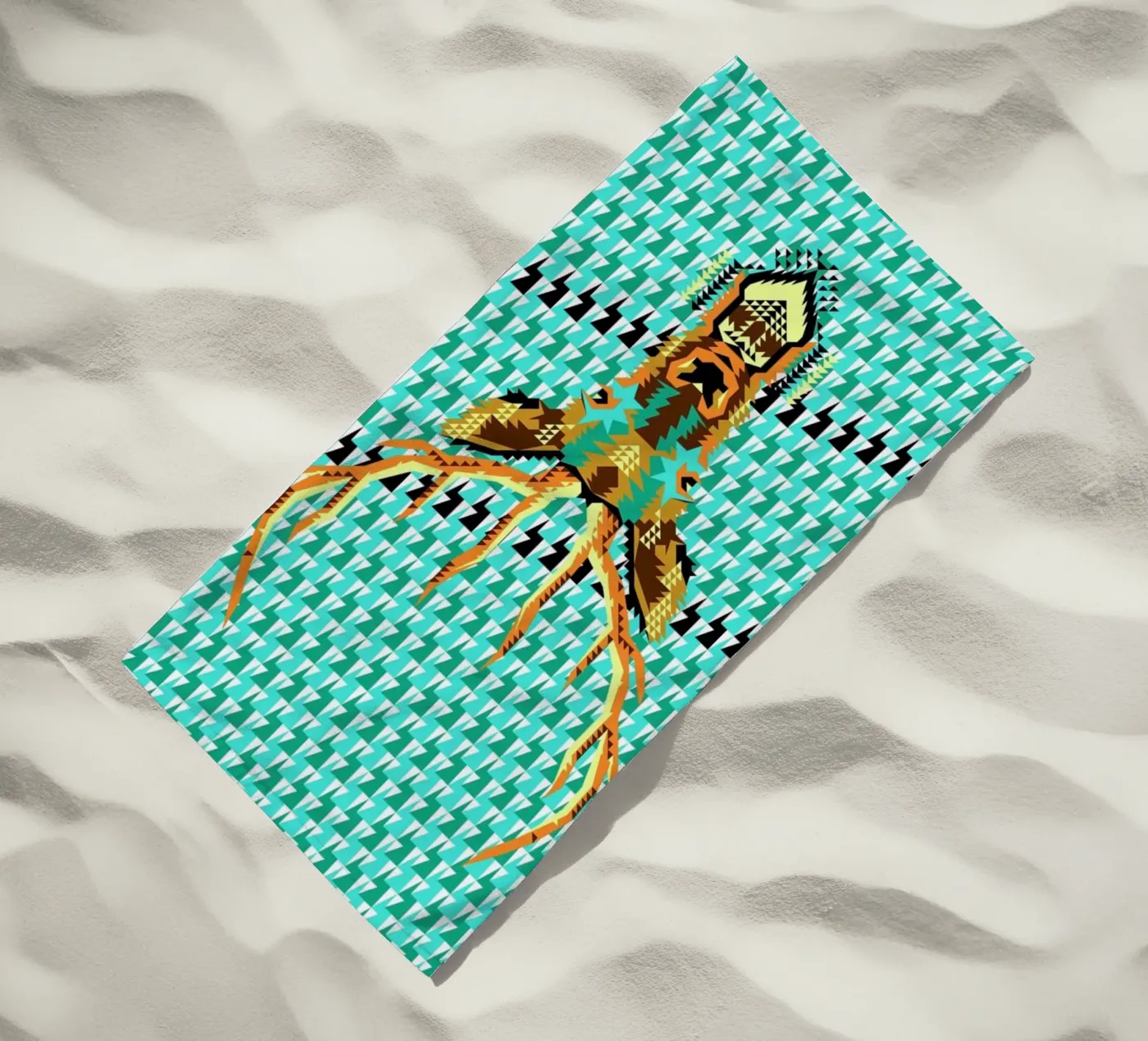 Geometric Deer telo mare da Chobopop