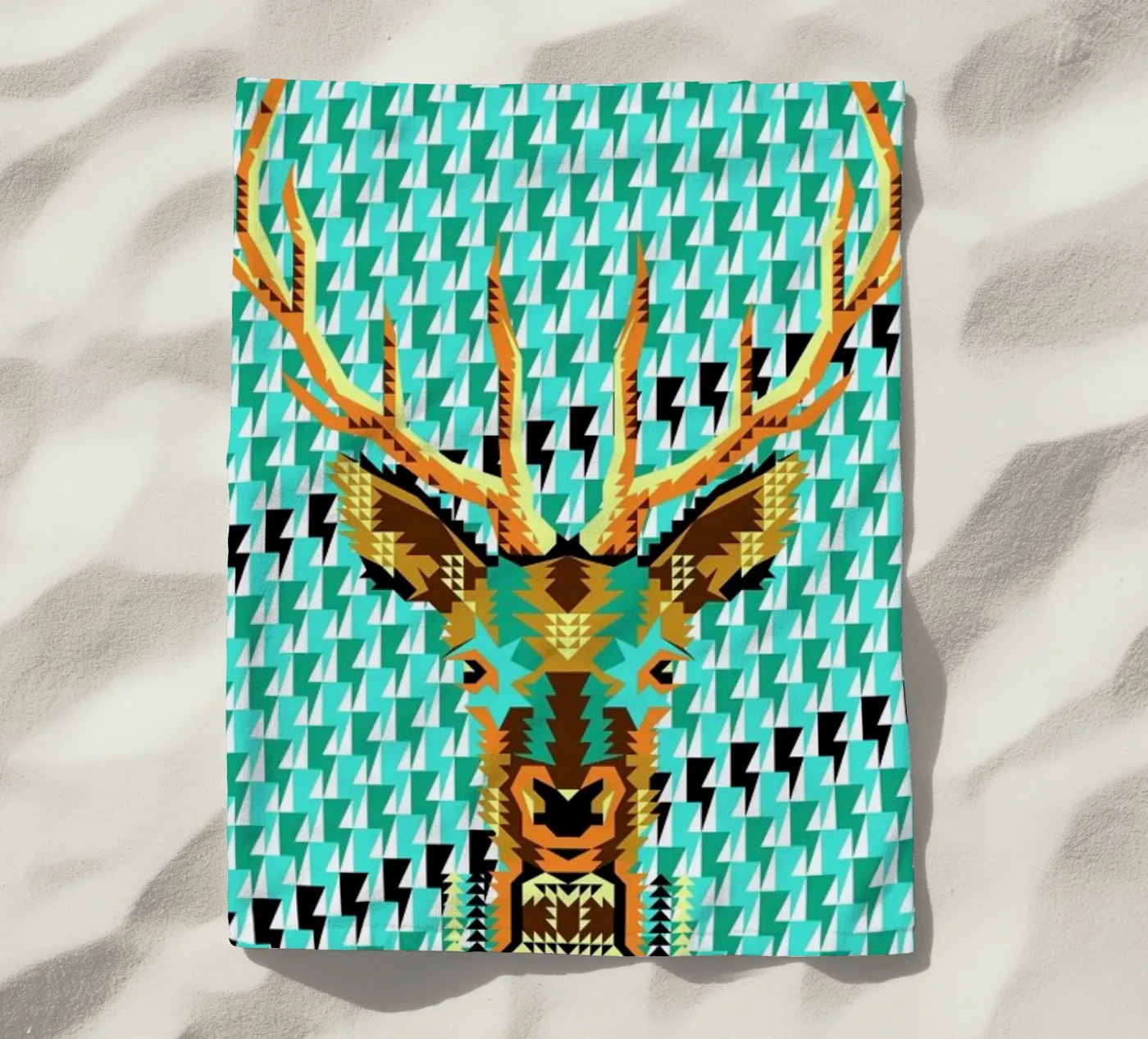 Geometric Deer telo mare da Chobopop