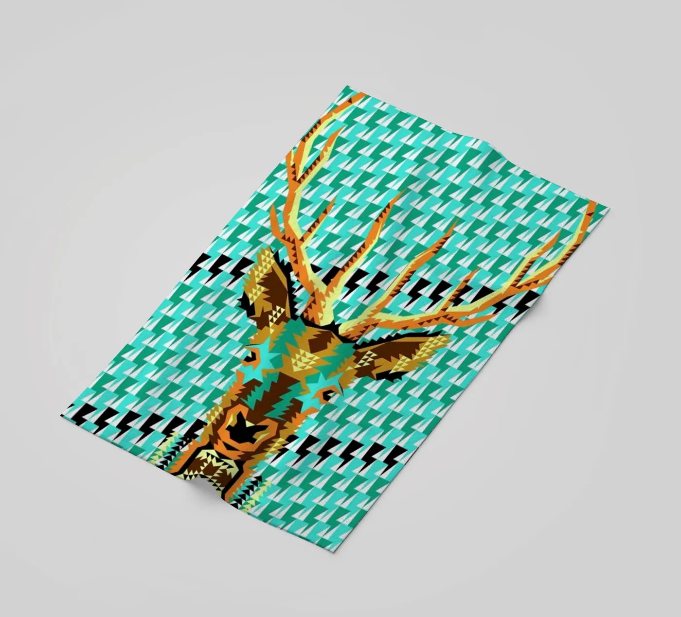 Geometric Deer telo mare da Chobopop