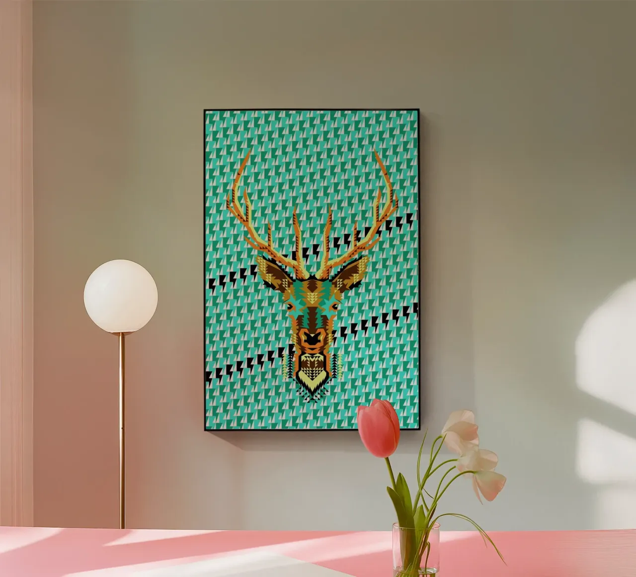 Geometric Deer plexiglass da Chobopop