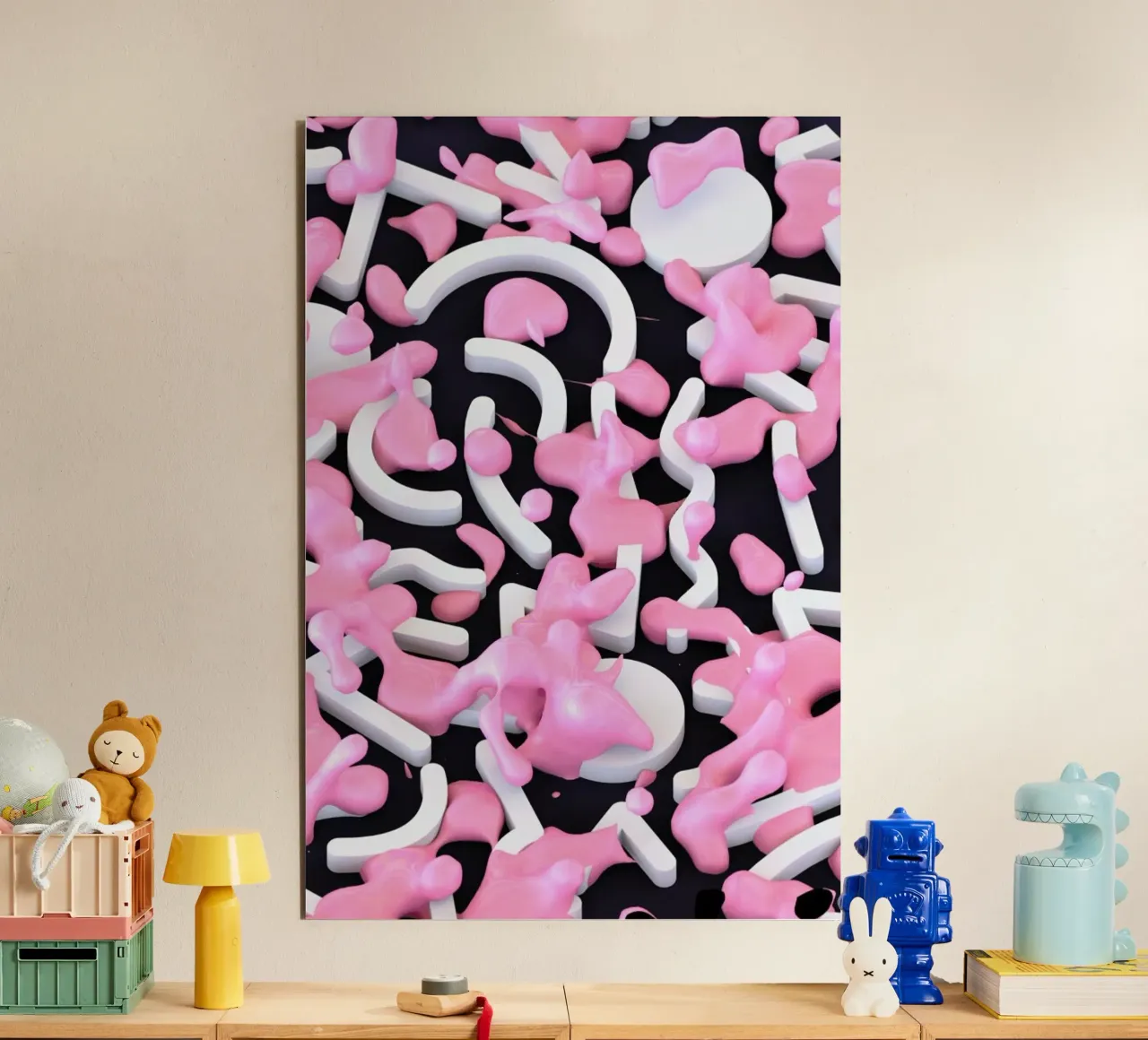 Pink Bubble alluminio dibond da Danny Ivan