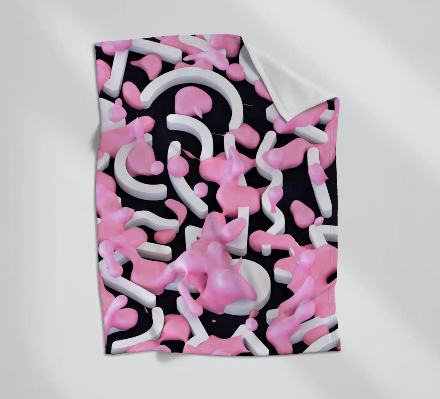 Pink Bubble Fleecedecke von Danny Ivan