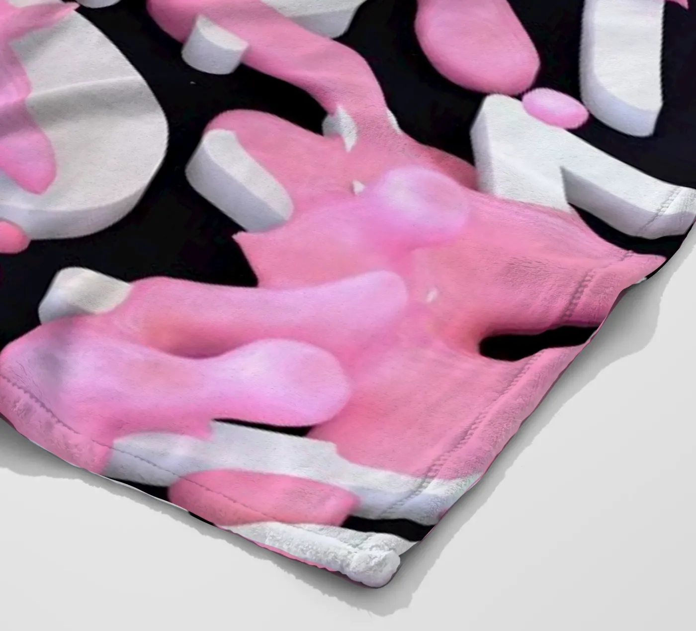 Pink Bubble Fleecedecke von Danny Ivan