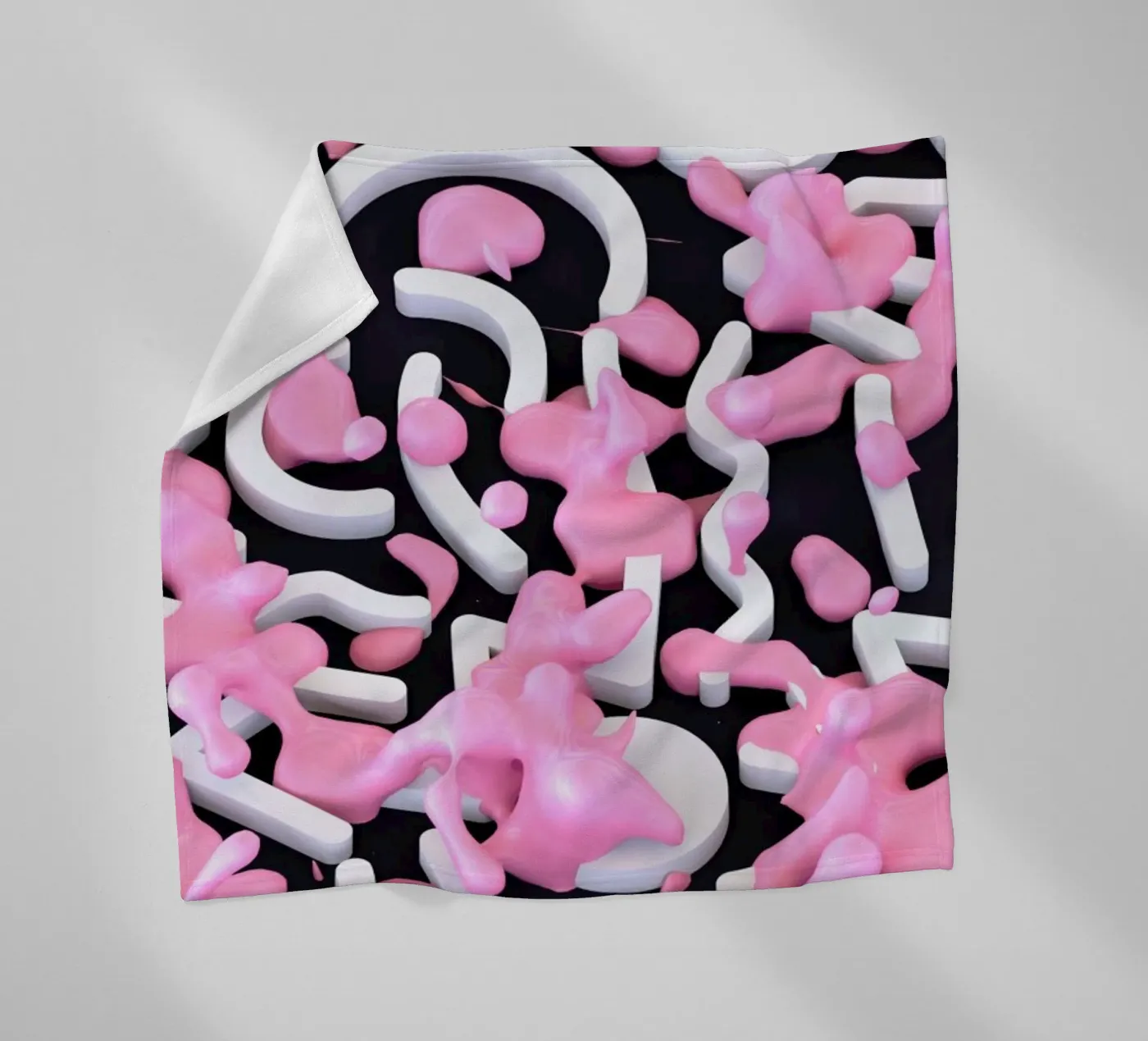 Pink Bubble Fleecedecke von Danny Ivan