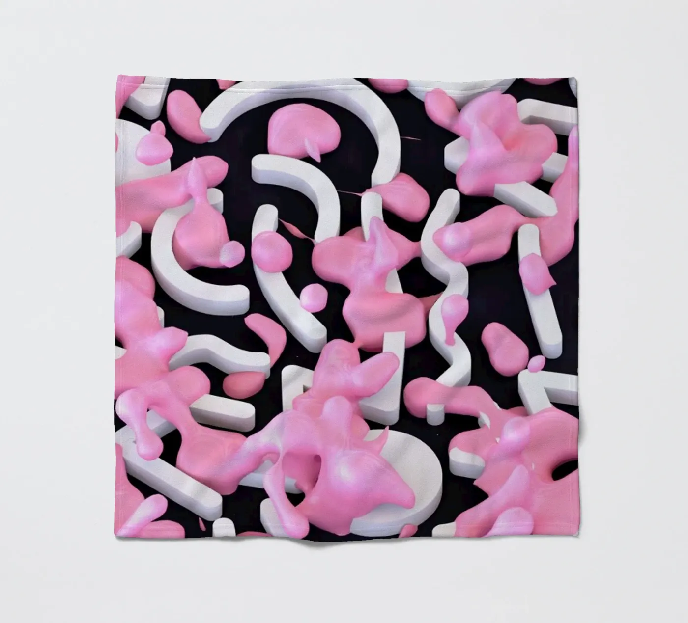 Pink Bubble Fleecedecke von Danny Ivan