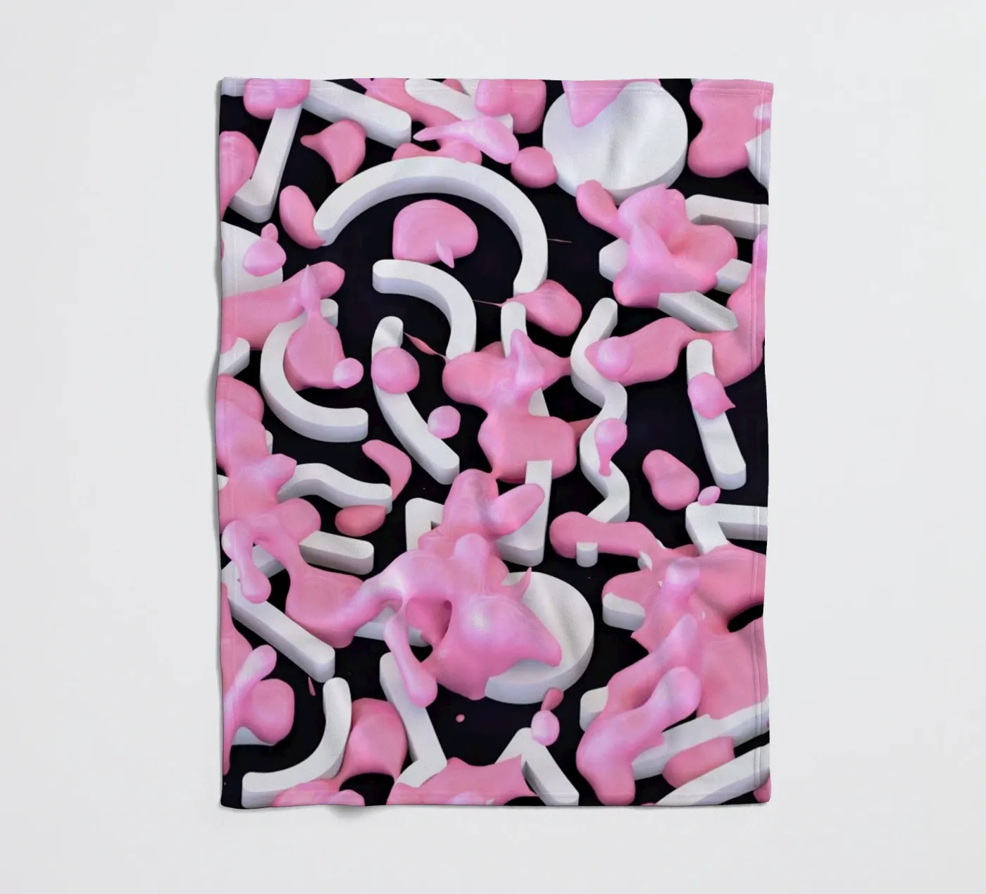 Pink Bubble Fleecedecke von Danny Ivan