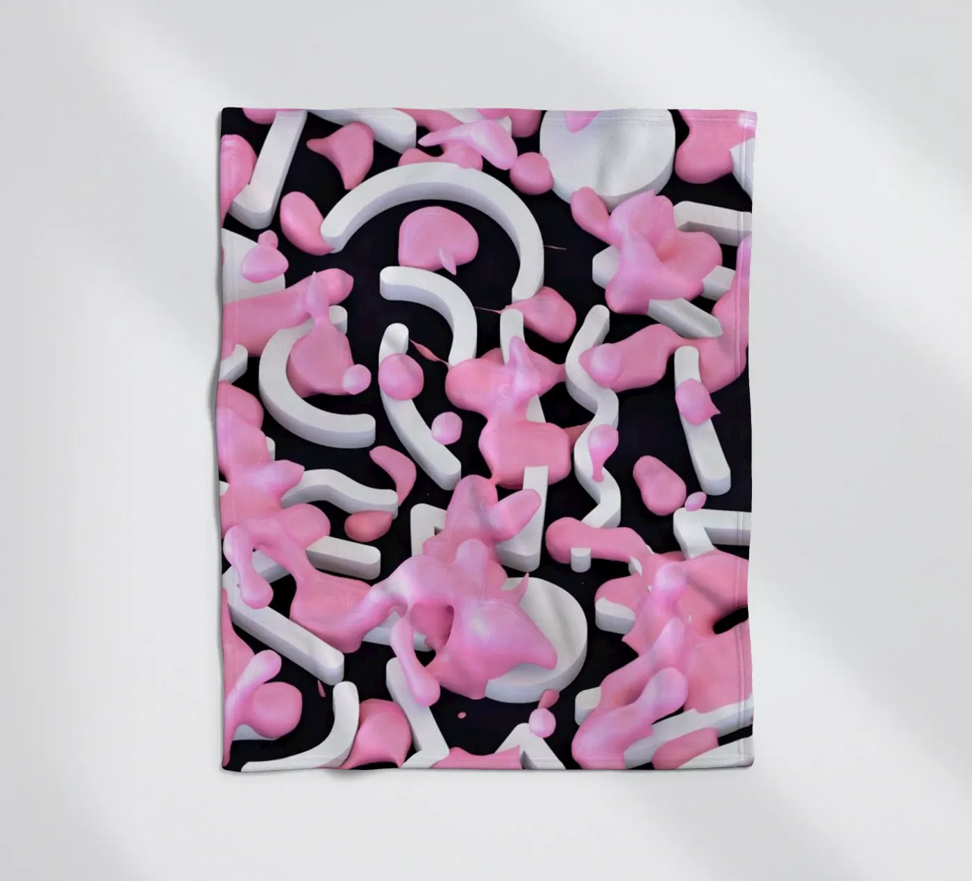 Pink Bubble Fleecedecke von Danny Ivan