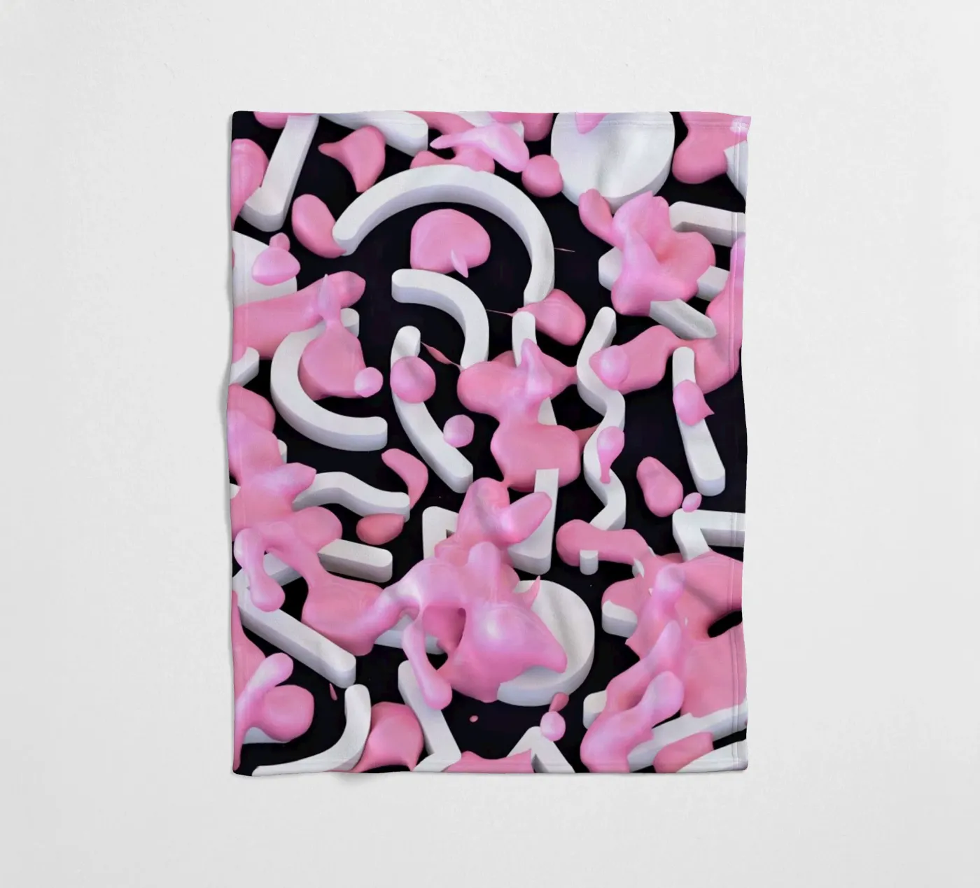Pink Bubble Fleecedecke von Danny Ivan