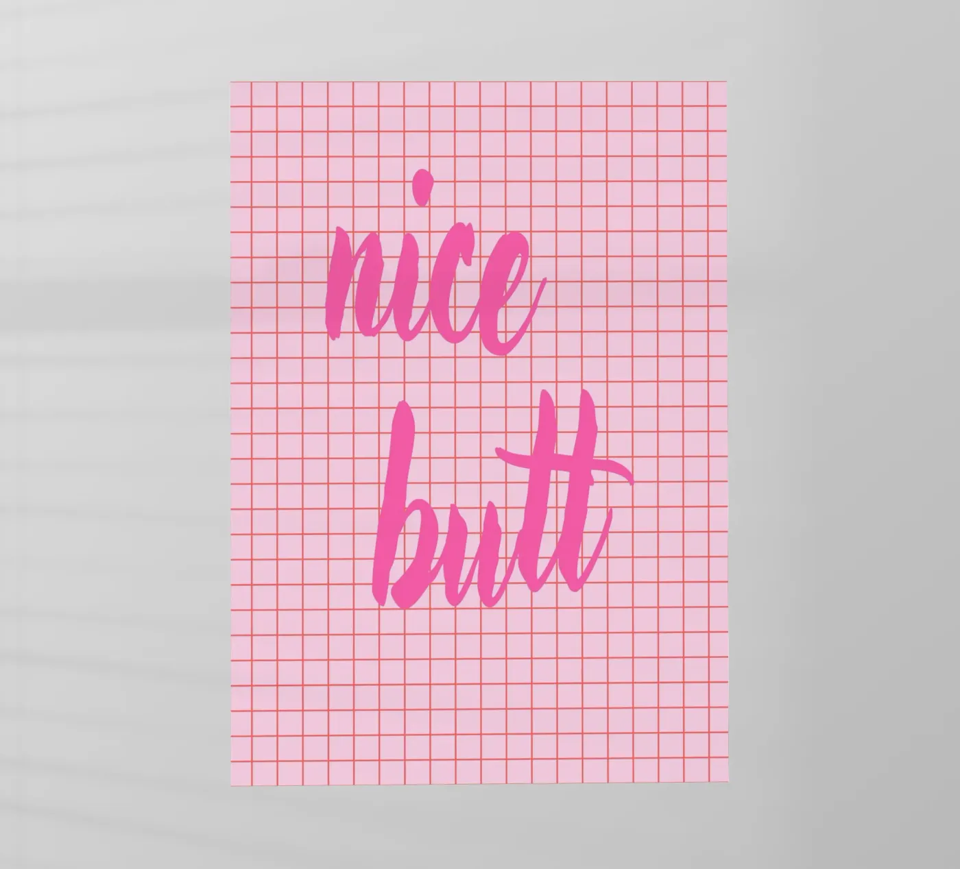 Nice butt pellicola backlit da Poster Print Studio