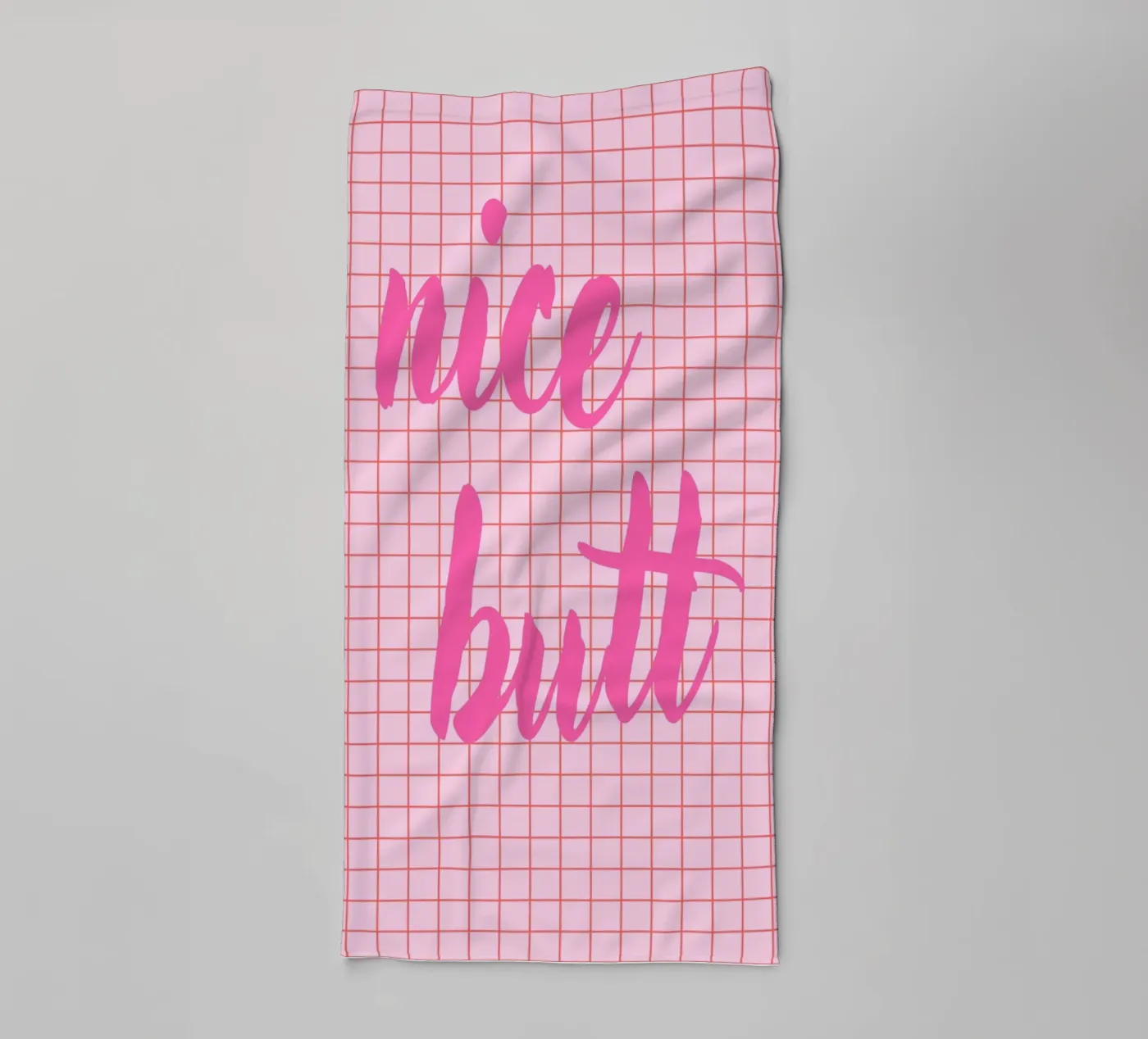 Nice butt towel by Poster Print Studio