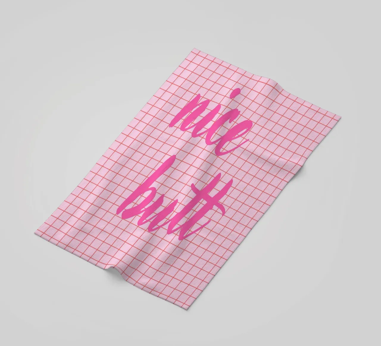 Nice butt beach towel by Poster Print Studio