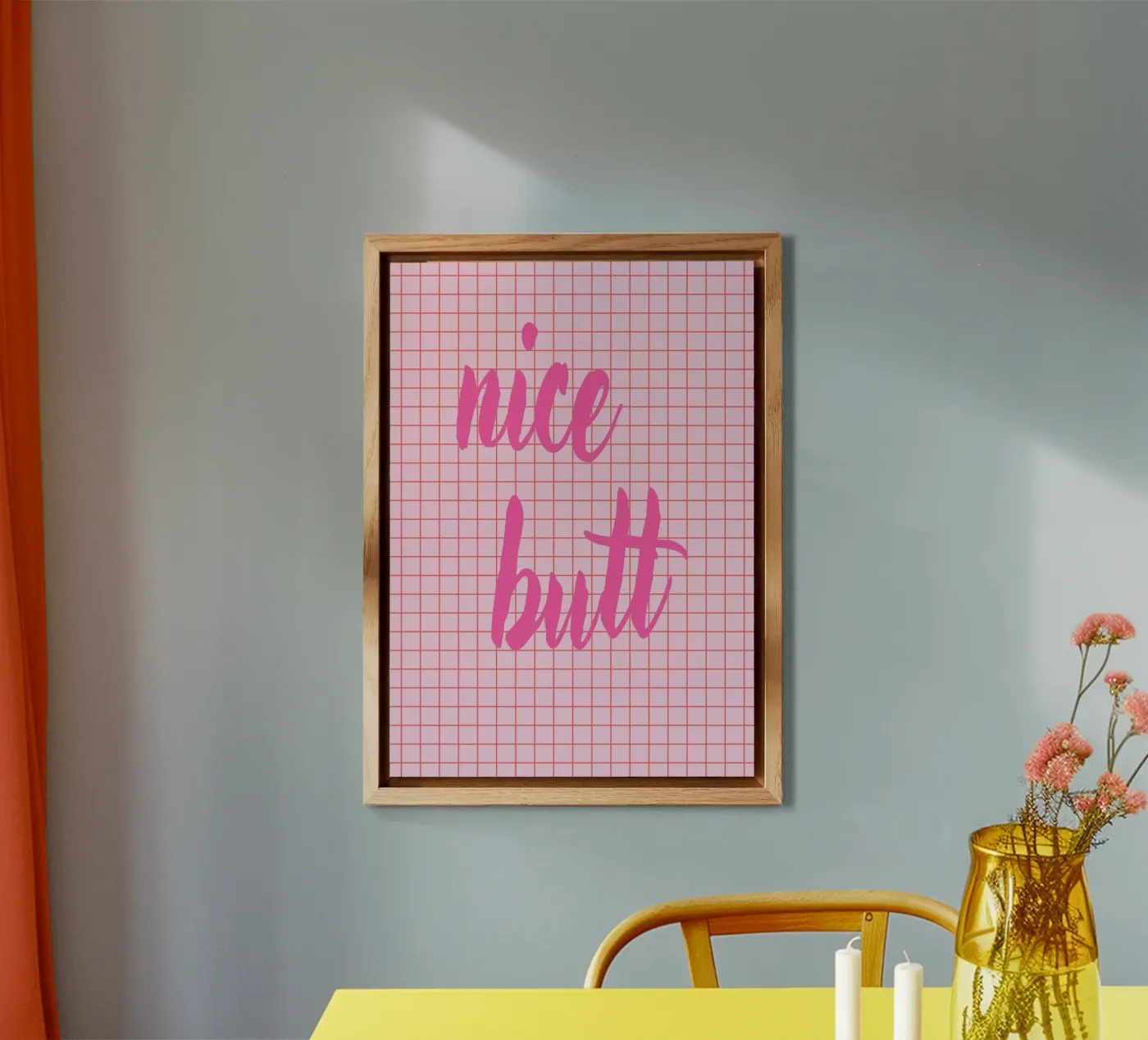 Nice butt forex plate by Poster Print Studio