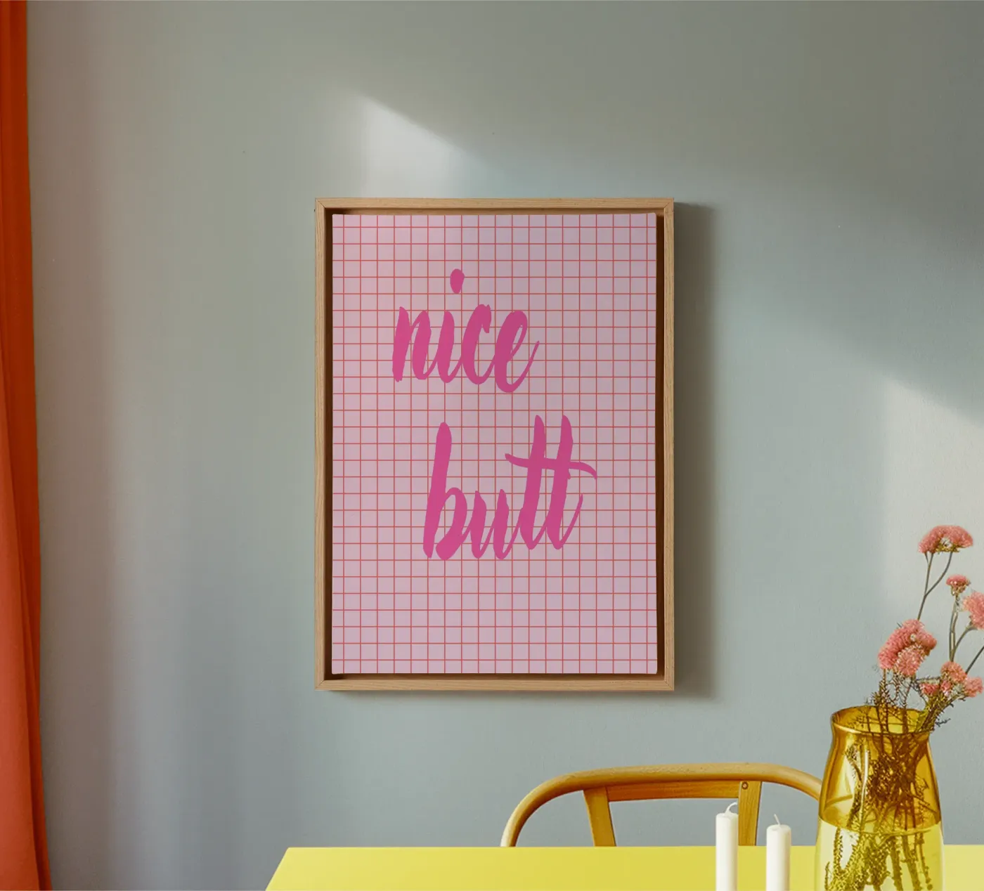 Nice butt canvas van Poster Print Studio
