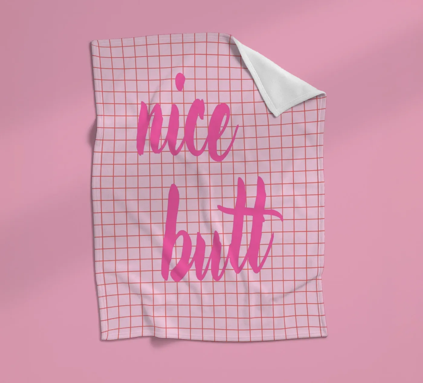 Nice butt fleece blanket by Poster Print Studio