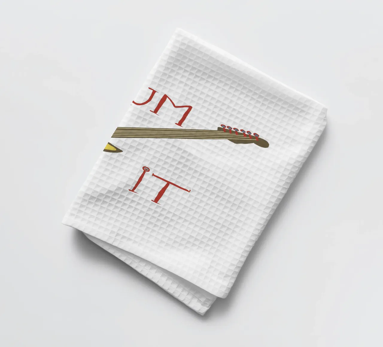 Strum it- minimalistisches Gitarren-Design canovaccio da cucina da Christiane Luz Creativum